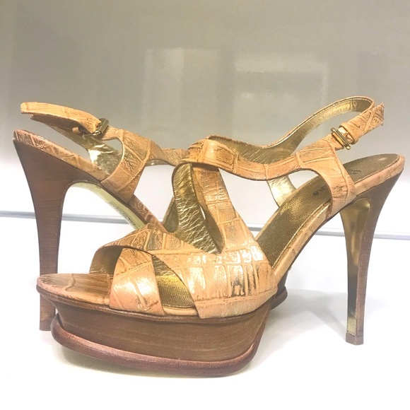 Guess Marciano PMTommy leather platform heels shoes - Picture 5 of 6